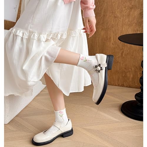 Image of Women Cute Ankle Socks Cotton Mini Crew Athletic Casual Sock for Girls Sneakers