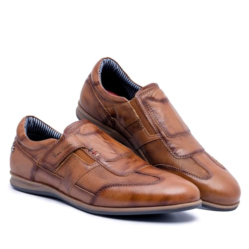 Image of Pierre Cardin Mens Pc3043 Tan Boat Shoe