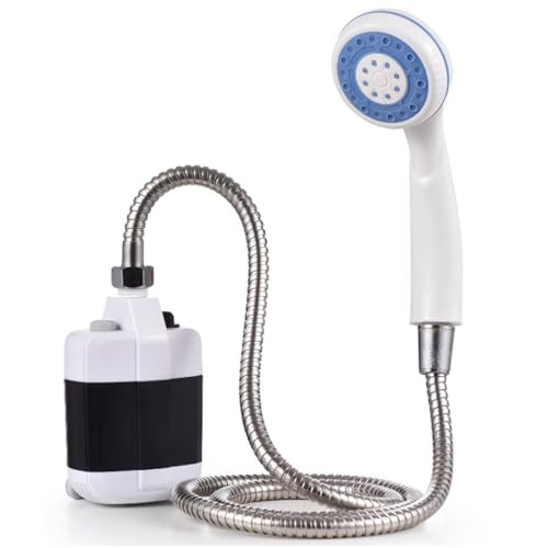 Chuveiro De Acampamento Ao ar Livre Camping Sobrevivencia Portatil Recarregavel Bomba Potente Vasão dágua 4 L/m
