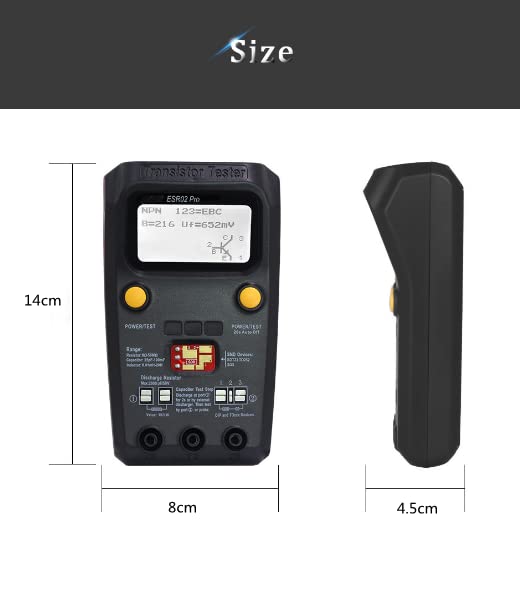 Buy Maxbell ESR02 PRO Digital Transistor SMD Components Tester Capacitance Inductance - View #3