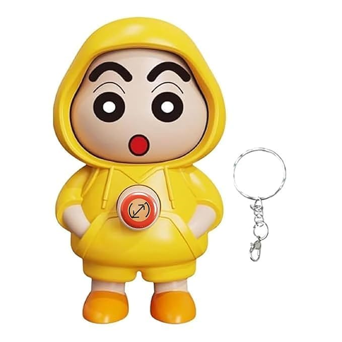 Image of Face Changing Keychain, 3D Cartoon Character Toy with 3 Expressions, Yellow ABS Action Figure Key Holder for Bags, Cars & Gifts