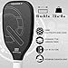 Pickleball Training Paddle -USAPA Approved Pickleball Trainer Practice Paddle, Carbon Fiber Particle Paint Frosted Surface, Extra Long Handle, 16mm Core Sports Sweet Spot Training Paddle