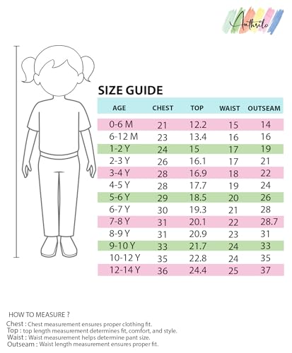 Image of ANTHRILO Sleepwear Pajama Set for Girls | Blue Nightwear with Top & Ankle Length Pajama | Regular Wear Round Neck - Full Sleeves T-Shirt |Homeware Skin Friendly Fabric| Cotton / 9-10 Years