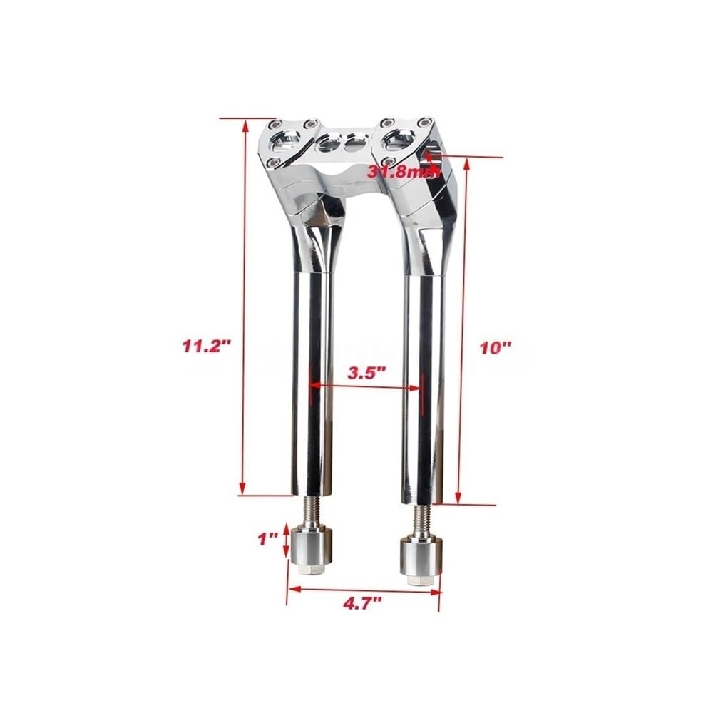 Estensore Manubrio Moto Riser Manubrio Rise 6-13'' 32MM 1-1/4'' Per Touring Per Moto per Electra Glide Street Bob FLHX FLHTC