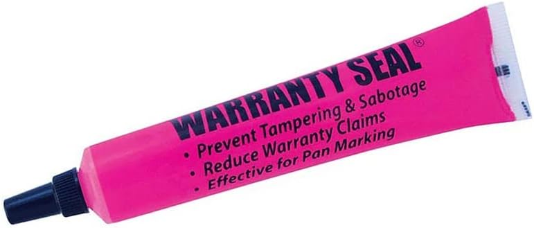 Sherco-Auto Pink Tamper Proof Cross Check Repair & Maintenance Warranty Seal 1.8 Oz Squeeze Tube Paint Marker - 12 Tubes - Made in USA