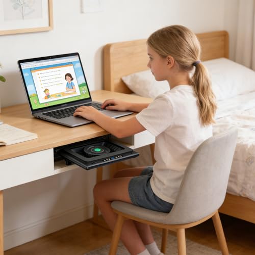 Base de refrigeración para laptop con ventilador de 5.5 pulgadas miniatura 4