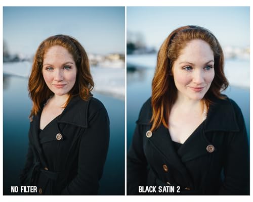 Image of Tiffen 49mm Black Satin 2 Filter|Diffused Highlights| Soft Dreamy Aesthetic| Photography and Videography