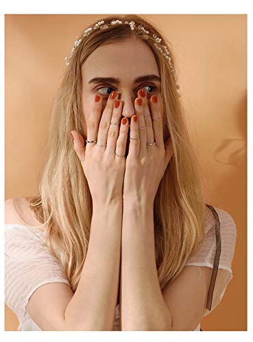 KIT COM 10 ANEIS DOURADO MINIMALISTA ALIANCA FININHA FINA JOIA A1464