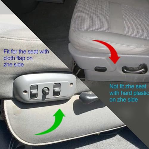 GXARTS Driver and Passenger Side Bottom and Top Lean Back Cloth Seat Cover and Driver Side Foam Cushion Gray Compatible with Dodge Ram 1500 2500 3500 4500 5500 2006 2007 2008 2009 2010
