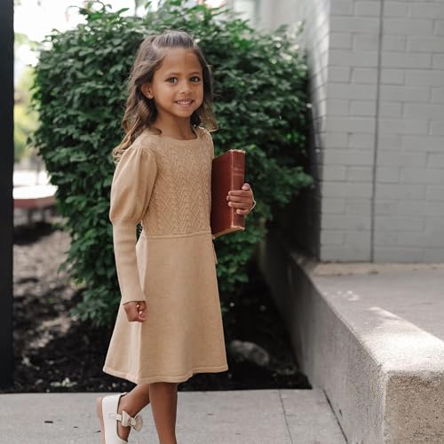 Image of Hope & Henry Girls' Milano Tipped Sweater Dress