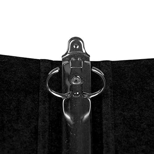 Jam Paper Kraft 1 Inch Binder - Black Recycled Kraft 3 Ring Binder - Sold Individually #TOP2
