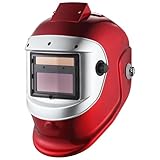 Chanharm Voice-Controlled Welding Helmet Automatic Flip-Up Shield - True Color Solar Powered Auto Darkening Welder Mask with Adjustable Wide Shade Range 4/9-13 - Weld Hood for TIG MIG ARC (WH-1001)