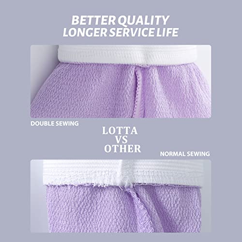 image for LOTTA Exfoliating Gloves 2Pcs Deep Exfoliation Mitt of 150D Shower Bod