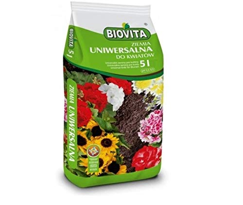 BIOVITA Sustrato universal de 5 litros, multicomponente, tierra para plantas, listo para usar, de origen natural Cover