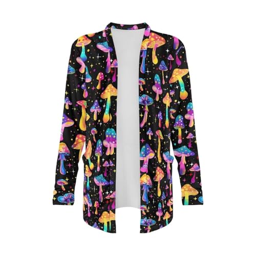 Image of Women's Open Front Cardigan Long Sleeve Loose Sweater Lightweight Soft Cardigan Jackets