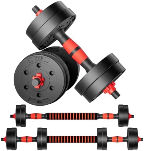 Adjustable-Dumbbells-Sets,Free Weights-Dumbbells Set of 2 Convert...
