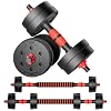 Adjustable-Dumbbells-Sets,Free Weights-Dumbbells Set of 2 Convertible To Barbell A Pair of Lightweight for Home Gym,Women and Men Equipment