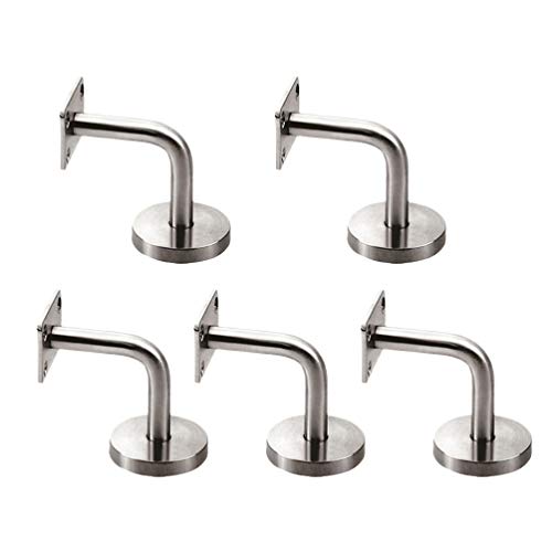 Heavy Duty in acciaio inox montaggio a parete il supporto appendiabiti stand 5 pz argento scale ringhiere ringhiere 6 x 10 cm cavalletto