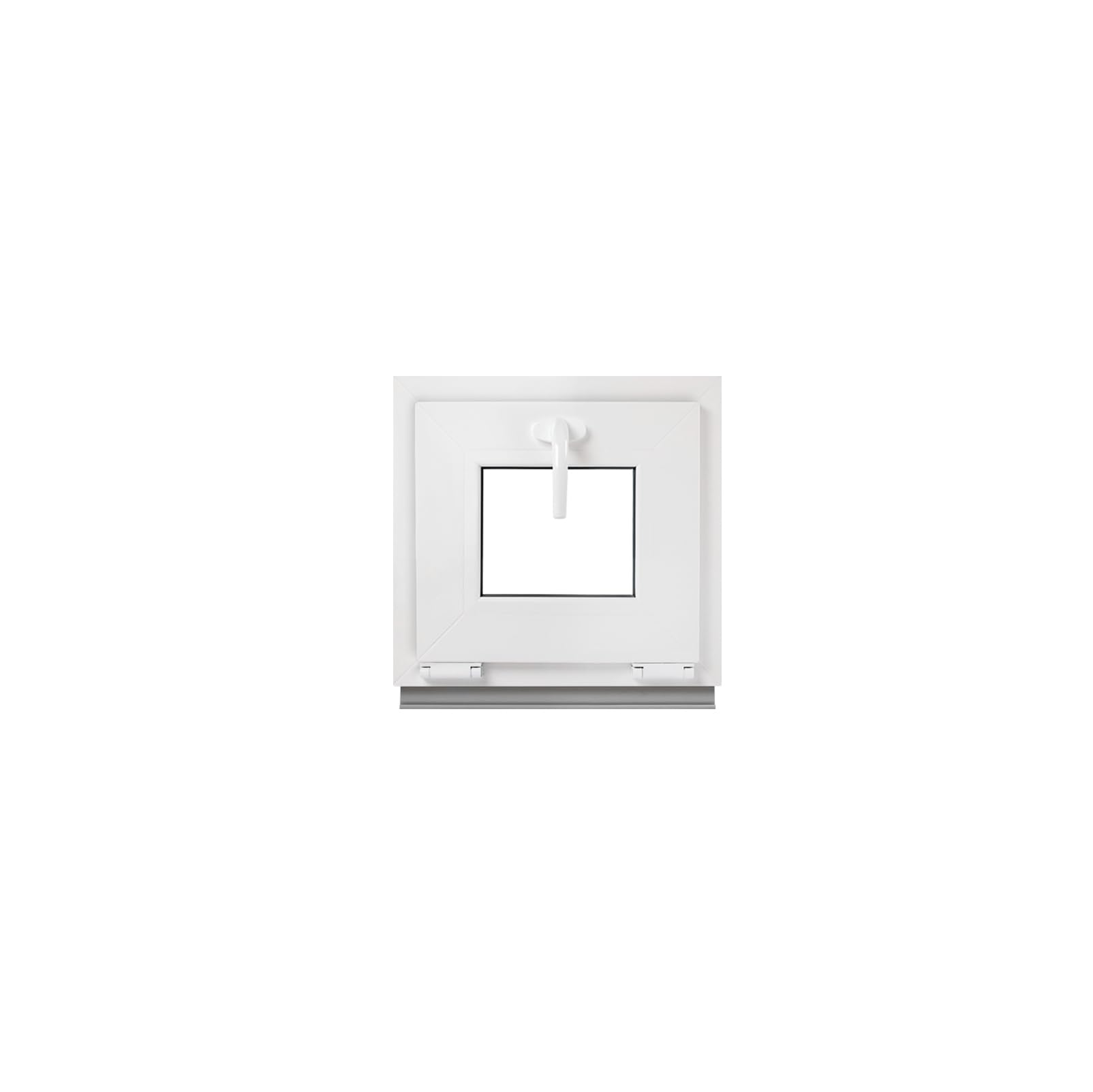 Framex Finestra per cantina, bianca, 50 x 45 cm, 2 scomparti, 32 mm (4/24/4), piccola finestra larghezza x altezza (500 x 450 mm), funzione di finestra ribaltabile