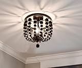 Dark Wood Bead Rustic Chandelier Light Fixture for Bedroom, Hallway Light, Dining Room Kitchen;...