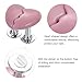 uxcell 2Pcs Toilet Tank Button toilet button pusher Love Heart Shaped Flushing Toilet Button Pusher Toilet Replacement Part for Women Long Nail Pink