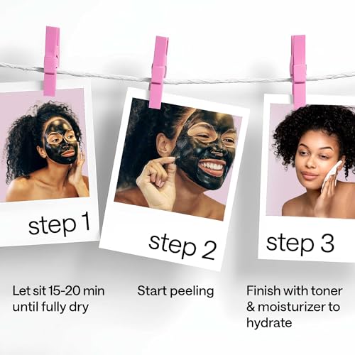 Charcoal Face Mask Peel Off for Women, Men - Blackhead Remover Mask - Charcoal Peel Off Face Mask Skin Care - Korean Skin Care Mask - Black Head Remover for Face - Deep Pore Mask - Face Masks Skincare - Thumbnail 5