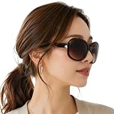 [カービーズ] サングラス レディース 大きめ 眼鏡 メガネ アイウェア UV400 UVカット 紫外線対策 UV対策 03.べっ甲