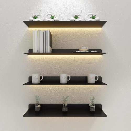 Étagère murale flottante LED lumineuse intégrée avec transformateur inclus