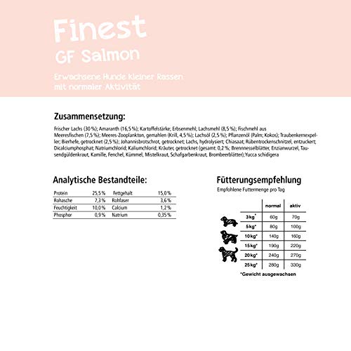 Belcando Finest GF Salmon [12,5 kg] getreidefreies Hundefutter | Trockenfutter für kleine & mittlere Hunde | Alleinfuttermittel für Hunde ab 1 Jahr