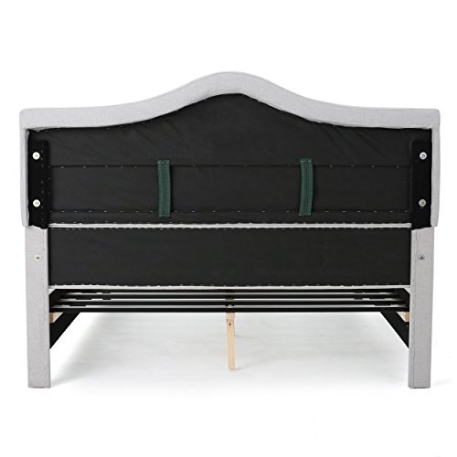 Christopher Knight Home Ckh Fully Upholstered Bed Set, Queen, Sky Grey #TOP4