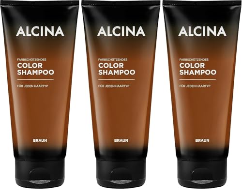 Alcina Color Shampoo Braun 200ml im 3er-Pack
