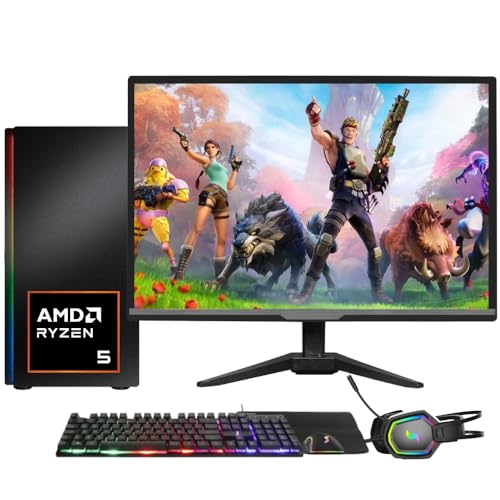 PC Gamer Completo Skill RGB AMD Ryzen 5 4600G, Gráficos Radeon VEGA 7, Monitor LED 20