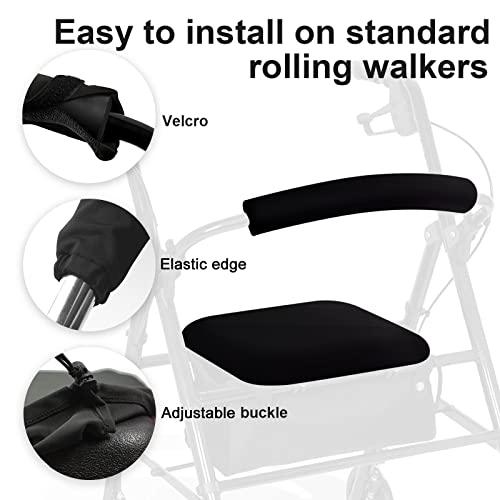Rollator Walker Seat And Backrest Rollbar Covers Set Adjustable Patterns Walker Cover Accessories For Walker Rollator #TOP3