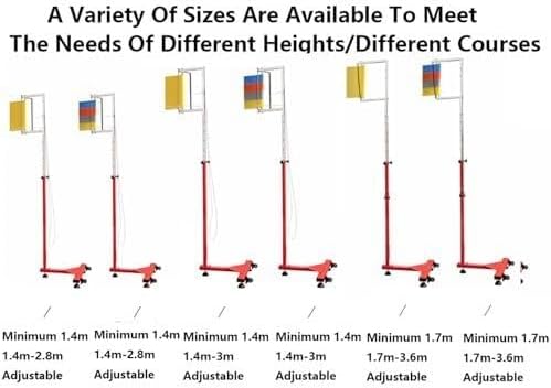 Adjustable Vertical Jump Tester for Adults & Kids - High Jump Training Equipment with Wheels & Pull Cord for Enhanced Performance & Accurate Measurement