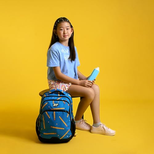 Image of Gear Shuffle Backpack 17 inch /31L Medium Water Resistant School Bag /Casual Backpack /Daypack /Kids Bag for Boys /Girls (Blue-Black)