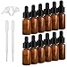 Produktbild MEIYAXINWIN 12 Stück Glas Tropfflasche, 10ml Braun Leere Glasflaschen, zur Aufbewahrung von Ätherischen Ölen, Parfums und Kosmetika (mit 2 Trichtern + 2 Tropfern)