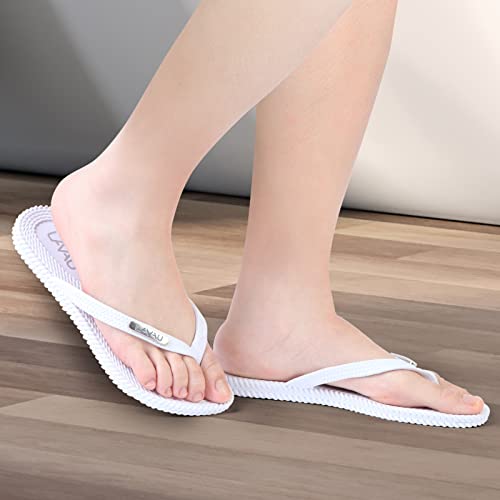 Image of LAVAU Flip Flops for Women, Waterproof Non Slip Thong Sandals for Shower Beach Pool, 100% Recyclable