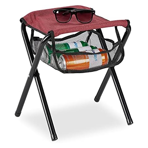 Relaxdays Klapphocker, mit Tasche, bis 120 kg belastbar Cover