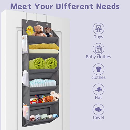 Miracsnail Over The Door Hanging Shoe Organizer With 6 Mesh Pockets Storage 6-Tier Deep Pockets 50Lbs Weight Capacity For 12 Pairs Of Shoes Door Shoe Rack Hanger For Closwt And Dorm Narrow Door 1 Pack #TOP6