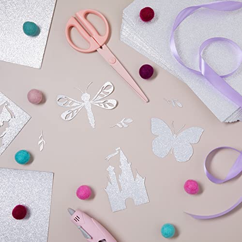 30 Sheets Silver Glitter Cardstock Paper For Diy Crafts, Card Making, Invitations, Double-Sided, 300Gsm (8.5 X 11 In) #TOP1