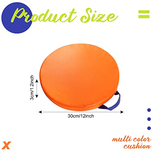 Sawysine 12 Pcs Floor Cushions Classroom Flexible Floor Seating with Handle for Kids in Home School Classroom Kindergarten Daycare Nursery (Classic Color,Round) - Image 2