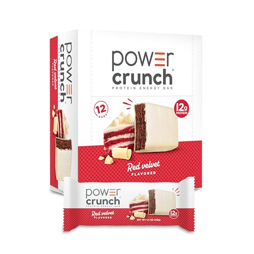Image of Power Crunch Protein Energy Wafer Bars, Red Velvet, 1.4 Ounce (12 Count)