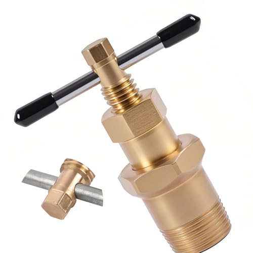 BELEY Olive Puller Olive Remover Tool 15mm & 22mm Olive Puller hexagonal Plumbing Solid Brass Copper Pipes Fitting Not Damage Brass Nut