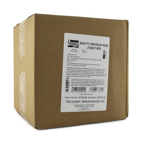 Snappy Premium Donut Mix, Light and Fluffy Mini Donuts, 10