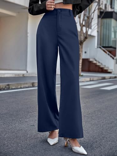 Image of Aahwan Solid Offwhite High Waist Wide Leg Pants for Women's & Girls'