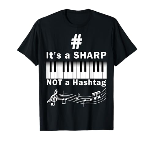 Sharp Pianist Humor Musician Keyboard T-Shirt