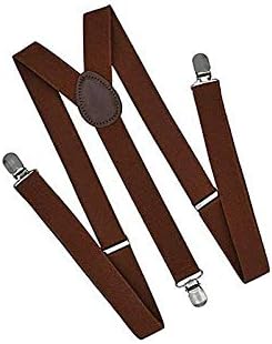 Dark Brown Colour Suspender for Men & Women