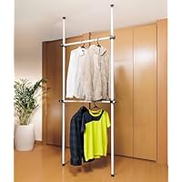 ハンガーラック 突っ張り フォース 全体耐荷重240kg ブラック mailo-shop_h001