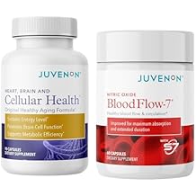 Juvenon Cellular Health with BloodFlow-7 Nitric Oxide Supplement with Nitrosigine