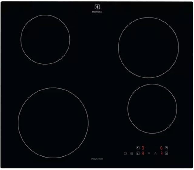 Electrolux Seria 300 płyta indukcyjna 4 palniki, EIB60424CK, sterowanie SliderTouch, 60 cm, 590x520 mm, czarny